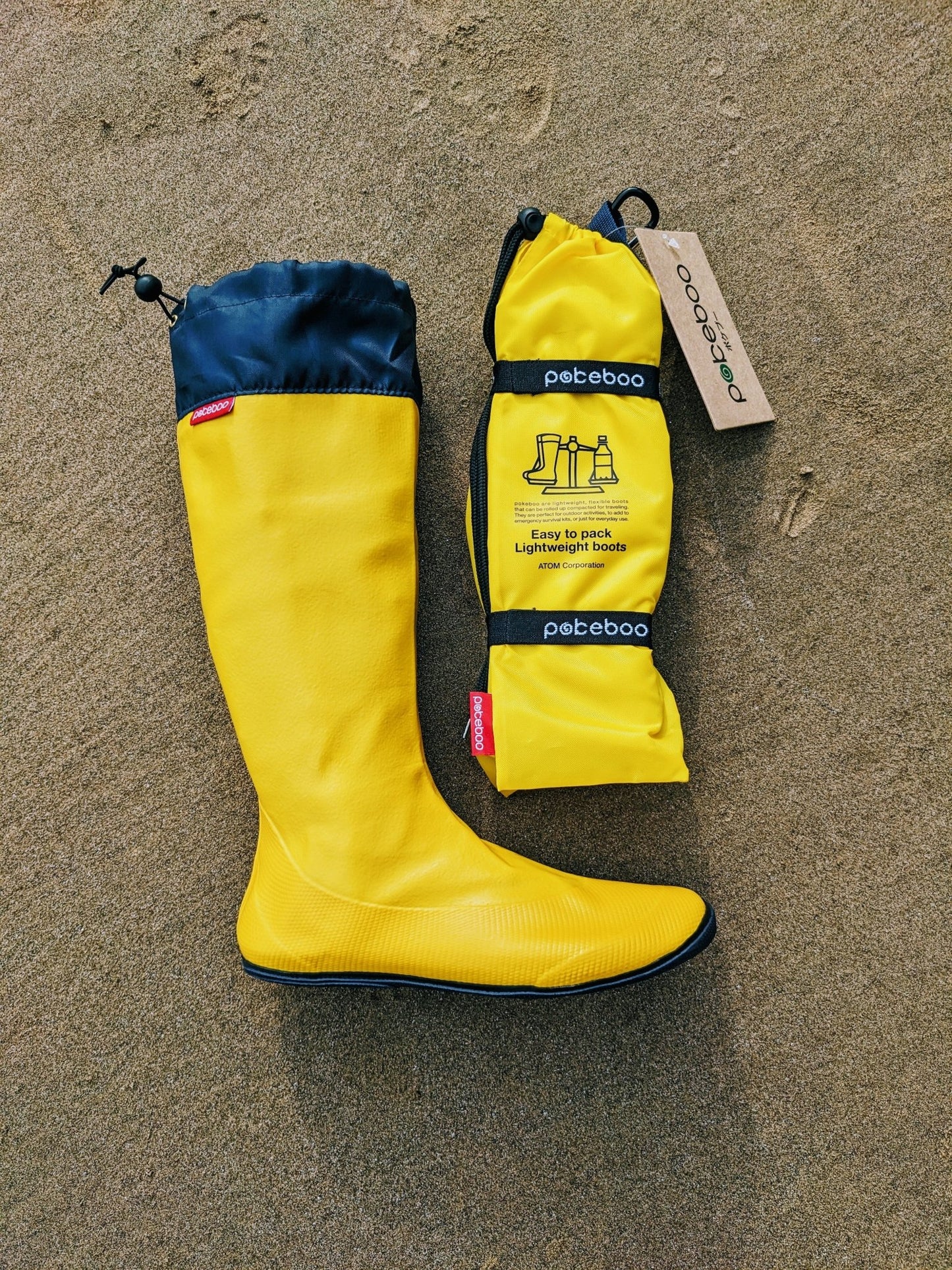 Pokeboo Packable Boots > Yellow - New for 2025 - Pokeboo.uk