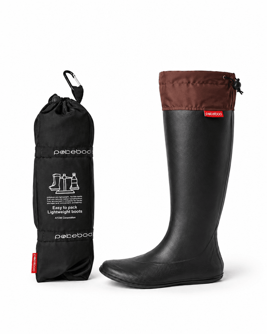Pokeboo Packable Boots - Black - Pokeboo.uk