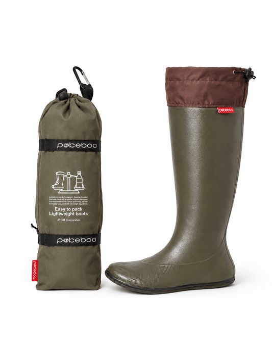 Pokeboo Packable Boots - Khaki - Pokeboo.uk